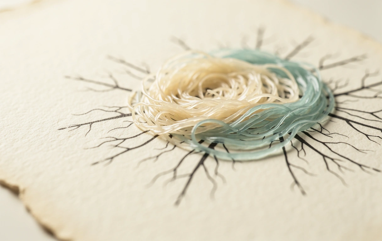 Microscopic study of organic textures